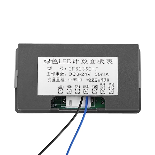 Dc Led Digital Display 4 Siffror 09999 Upp/ner Plus/minus Panelräknare Mätare G  (FMY) Green