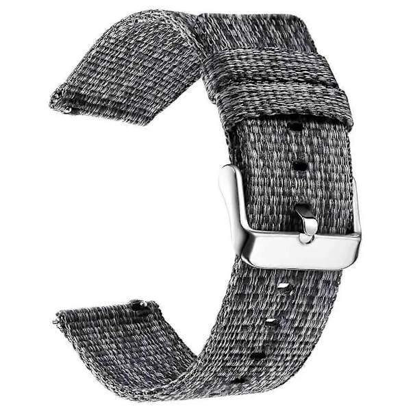 Til Garmin Lily 2 Nylon Urrem Justerbar Spænde 14mm Udskiftningsarmbånd (FMY) Grey