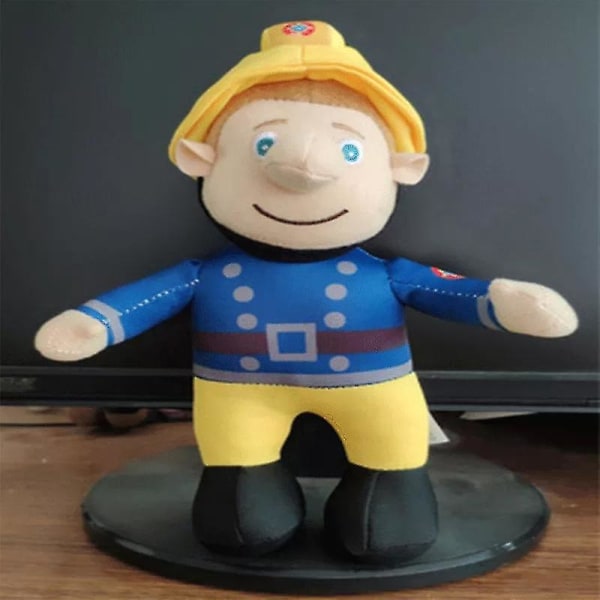 Brandmand Sam Plys legetøj Brandmand Blød udstoppet dukke 25 cm figur børnejulegave (FMY)