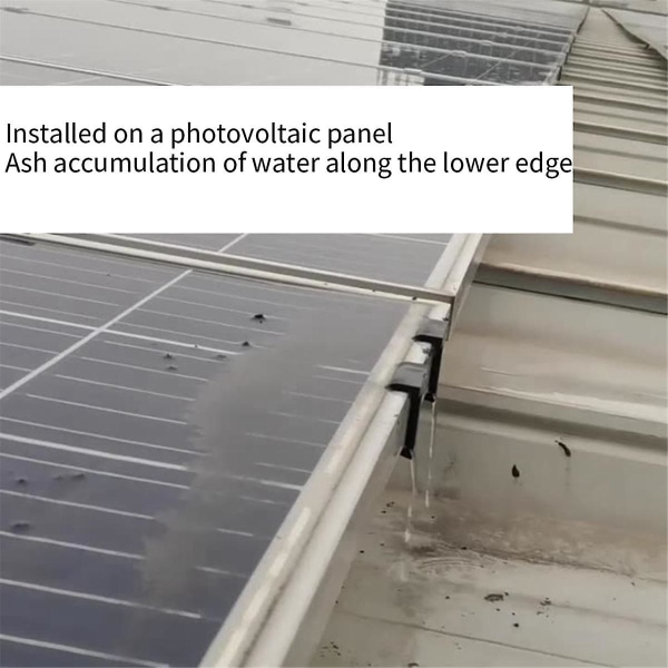 30 stk 35 mm Solar Panel Vann Drenering Clips, PVC Modules Clips Svart For Vann Dren Photovoltaic Pan (FMY)