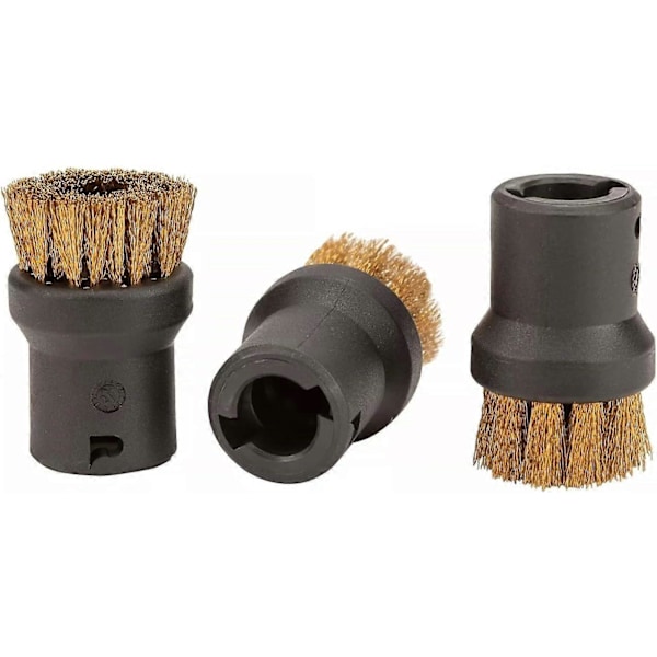 Passer til Karcher dampmaskine tilbehør Karcher SC1 SC2 SC3 SC4 SC5 dampbørstehoved Karcher SC damprenser messing rund børstesæt - (FMY)