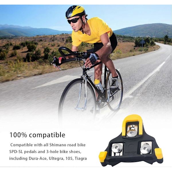 Maantiepyörän polkimet levyt lukot Shimano SPD SL:lle Tarkka Superkevyt Pyörän Lukot Spin-Kengille Yhteensopiva Shimano Lukot SPD SL (SM-SH10/S  (FMY)