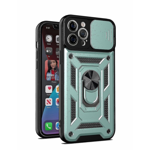 Kompatibel til Iphone 13 Case, Iphone 13 Kickstand Case Med Slide Camera Cover (FMY)