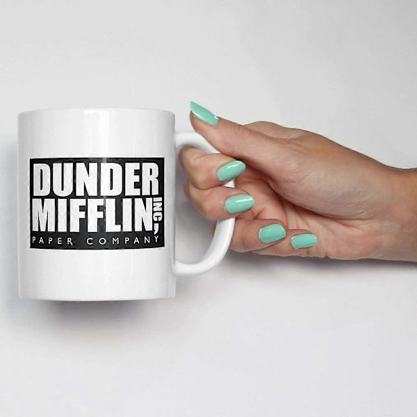Mug Funny World's Best Boss 11 oz Kaffeemugg, Vit The Office TV-Show (FMY)