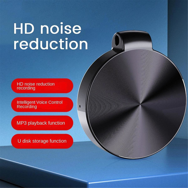 Mini Digital Voice Recorder Nøkkelring Smart Voice Lyd Lydopptak Pen Intelligent Noise Reduction Mp3 Player-16g (FMY)