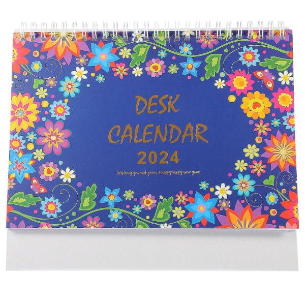 Pöytäkalenteri 2024 Pöytäkalenteri Ornamentti Stand Up Flip Calendar Decor Desktop Calendar (FMY) As Shown 2
