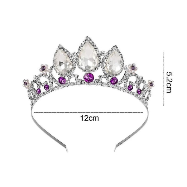 Krone Tiara for kvinner jenter prinsesse dronning pannebånd for kvinner dekorasjon  (FMY)