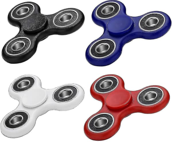 Fidget Spinner Sett med 4 Fidget Spinner Håndleker (FMY)