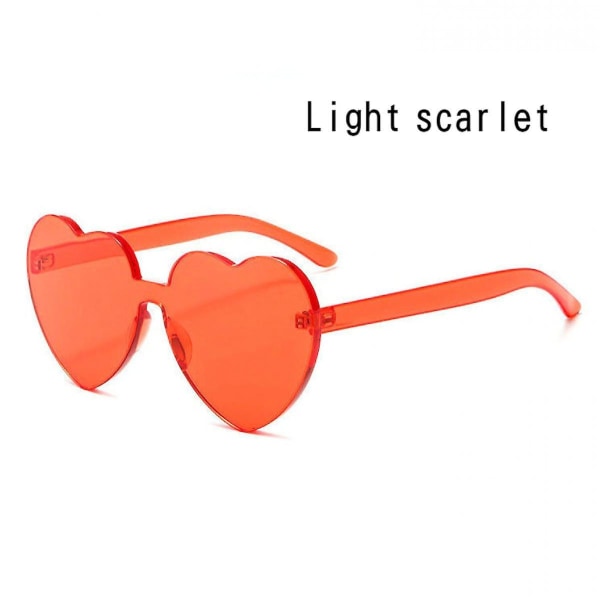 2020 New Trend Peach Heart Love Candy Color Ramlösa solglasögon för män och kvinnor Bländande färger Pure Color Solglasögon (FMY)
