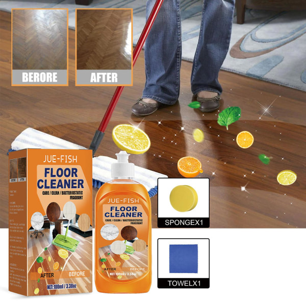 100 ml Floor Cleaner Floor Cleaner Oranssi nestemäinen, tehokas dekontaminaatio lattianpuhdistusaine (FMY)