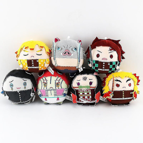 Jujutsu Kaisen Plyslegetøj Dukke Sød Fed Type Yuji Gojo Kugisaki Megumi Nanami Sukuna Fyldt Legetøj Demon Slayer Vedhæng Gaver 10cm  (FMY) Nanami about 10cm