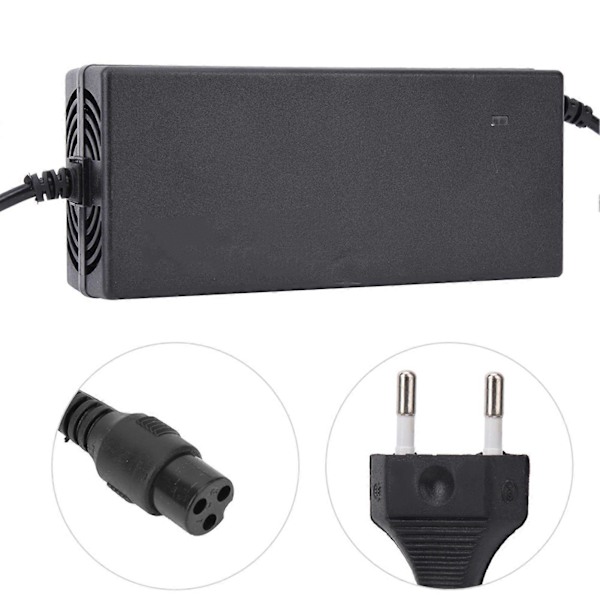 60V 12AH Portabel Universell Batteriladdare i Plast för Elektrisk Scooter Cykel DC67.2V 2A EU-kontakt 100-240V