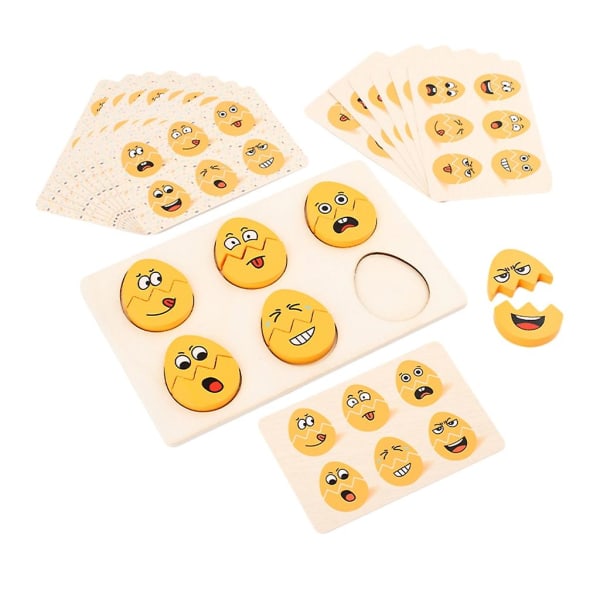 Interactive Board Toy Expressions Matchande brädspel för småbarn Engagerande pedagogisk pusselleksak (FMY)