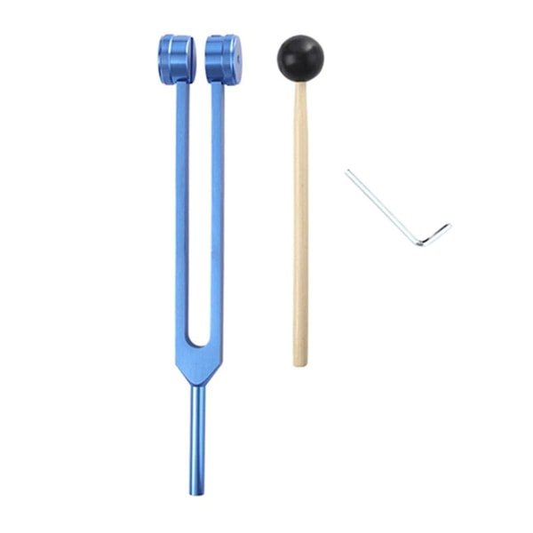 L69a 256 Hz Tuning Fork Medical-healing Instrument With Hammer A Repair Tool Human Biofield Diapa Son(blue)  (FMY)