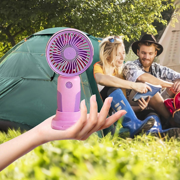 Bärbar Fläkt Handhållen Fläkt Sommar Mini Fläkt Resefläkt Uppladdningsbar Hushållsfläkt (FMY) PP