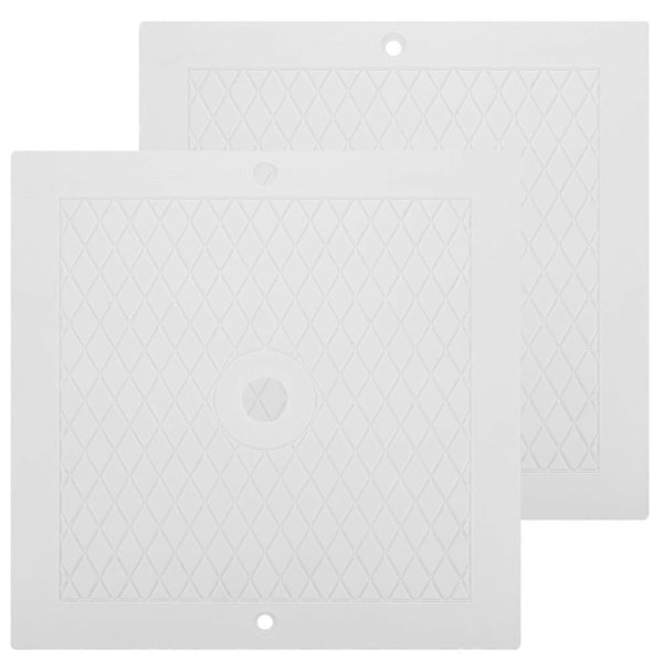 2 st Pool Skimmer Lock Skimmer Lock Pool Skimmer Fyrkantig Lockplatta Pool Skimmer Lock (FMY) White 25.50X25.50X2.00CM