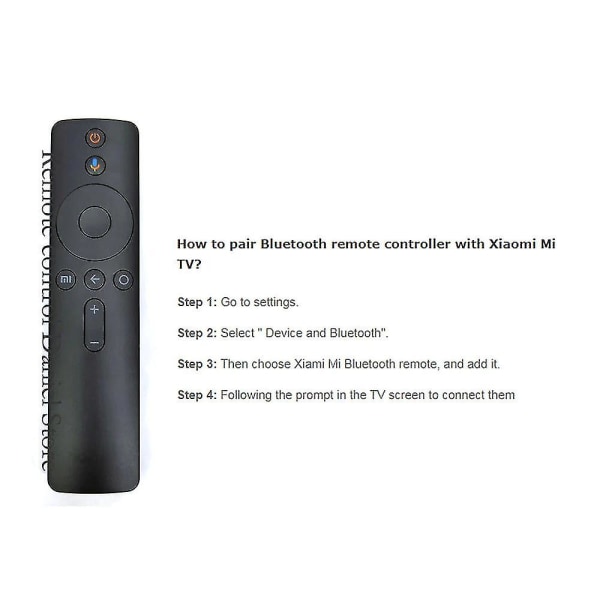 Erstatning for Xiaomi Mi Led Tv 43 4s L43m5-5aru stemme Bluetooth-fjernkontroll (AM4)