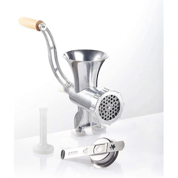 GSW 588423 Kødhakker Aluminium Størrelse Nr. 8 med Pasta-tilbehør og Støder (FMY)