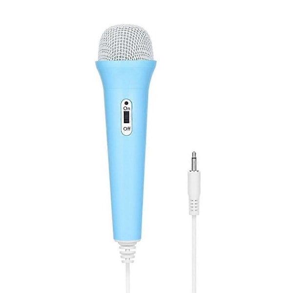 2023 Ny Trådbunden Karaoke Mikrofon för Barn Flickor Pojkar Handhållen Dynamisk Mikrofon, Karaoke Högtalare för Barn Småbarn Mikrofon för Sång Blue