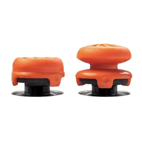 2 stk. Performance Thumbsticks til PS5/PS4, 1 høj, 1 mellemhøj, Performance Thumbsticks Thumbstick Udskiftning til PS5 & PS4 Controller (FMY) Orange
