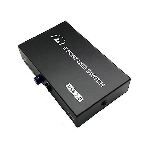 USB-printerdelingskontakt 2 porte USB Manuel skifter 2 ind 1 ud til flere pc'er (FMY)