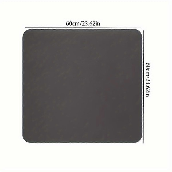 Skyddsmatta för tvättmaskin och torktumlare, 19,7' X 23,6' Diatoméjord Tvättmaskin Torktumlarskydd För Ovansidan (FMY) black 60×60cm