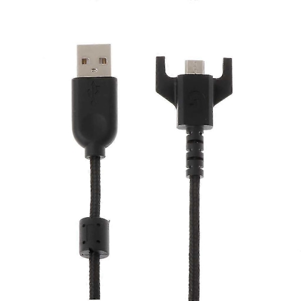 Jinzhaolai Erstatningskabel i Nylonflettet USB for Lading, Data og Spill for Logitech G Pro X Superlight Glorious Model O D Trådløs Gamingmus (FMY)