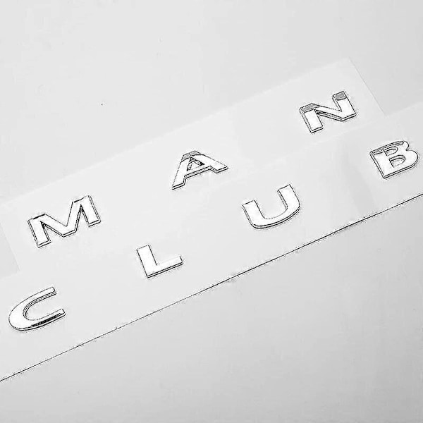 3D ABS Svart Clubman Logo Countryman Emblem Bokstaver Klistremerke Bagasjeromsmerke For Mini Cooper S Countryman R60 F60 Tilbehør Zekai (FMY) Chrome Countryman