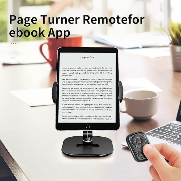 Tik Tok Bluetooth-fjärrkontroll, Tik Tok Scroll Remote Photograph Page Turner, kompatibel med Iphone, Android, Ipad  (FMY)