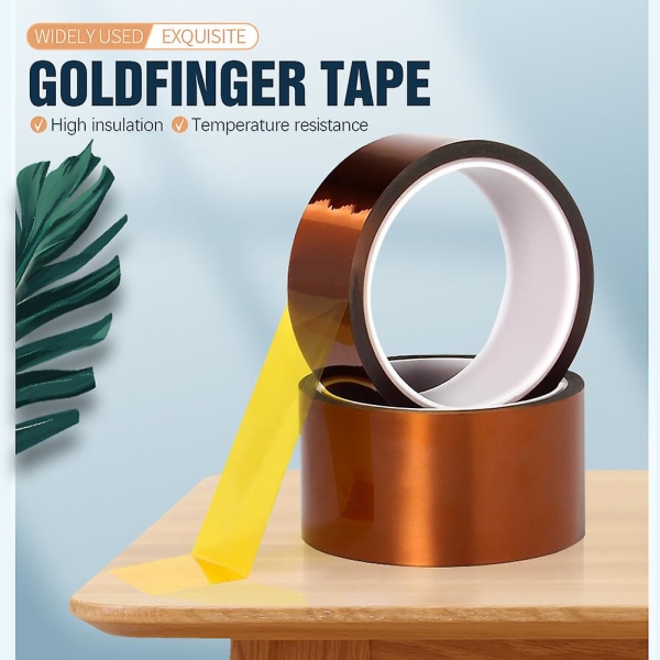 Ny 100ft Kapton Polyimide Tape Lim Høy Temperatur Varmebestandig  33m  (FMY) 45mm