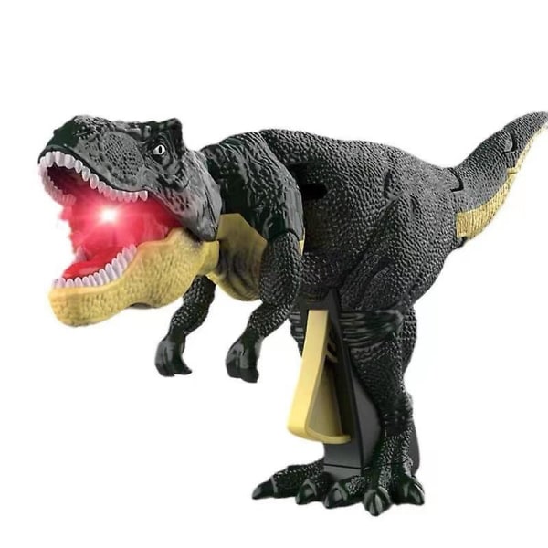 Mardi Gras Dinosaur Simuleringspressehode med lett leketøy for barn dekompresjonstriks Dinosaur Toy Mouth (FMY)