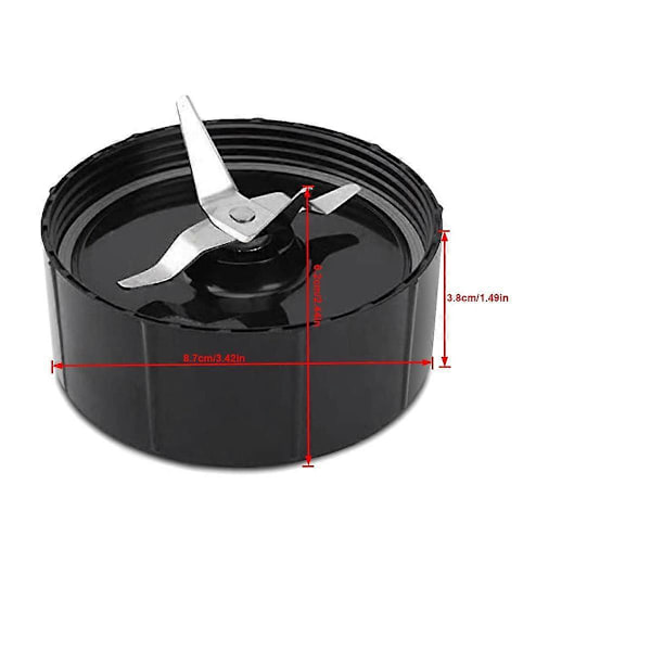 2-pack Ersättningsblad för 250W Blender, Juicepress och Mixer, Blender Ersättningsdelar MB1001 (FMY) Black
