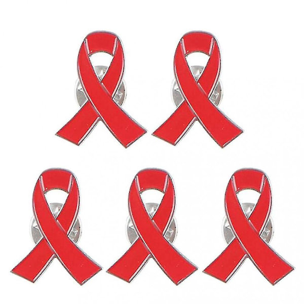 Set med 5 Bandbroscher Snygg Design Band Emblempins Legering Material WBT  (FMY) Red