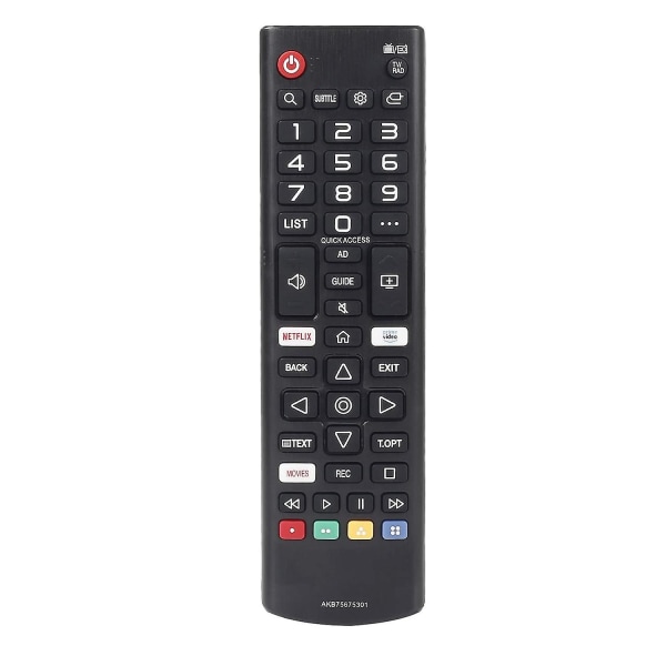 Fjernbetjening med videoapps til Lg 2019 Smart Tv Akb75675301 Akb75095308 Akb75675311 (FMY) black