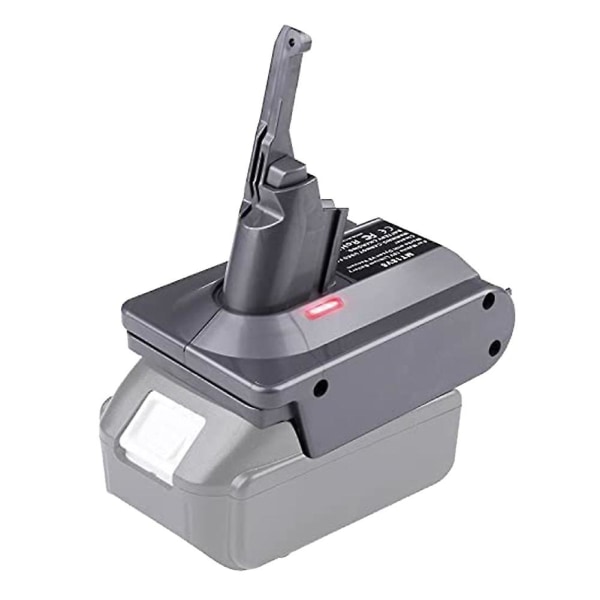 V7 V8 Adapter til 18V Lithium-ion Batteri Konverter til V7 V8 Værktøj Brug til V8 Serie (FMY) GrayBlack