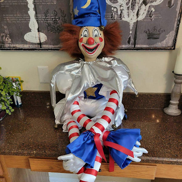 Poltergeist Clown Docka Läskig Clown Plysch Docka Leksaker Mjuk Fylld Docka Dec, 100% Ny (FMY)