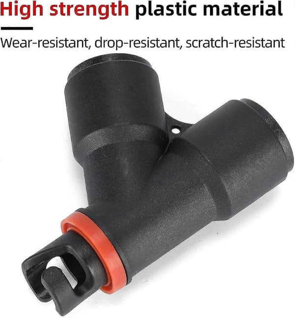 Sup Pumpeadapter Dobbel Innløps Inflator Adapter for Båt Kajakk Stand Up Paddle Board Surfebrett Tilbehør