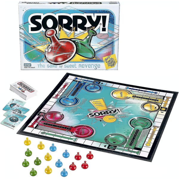 Hasbro Gaming Sorry! Parker Brothers Familiespil Til 2 Til 4 Spillere Fra 6 År Og Op (FMY)