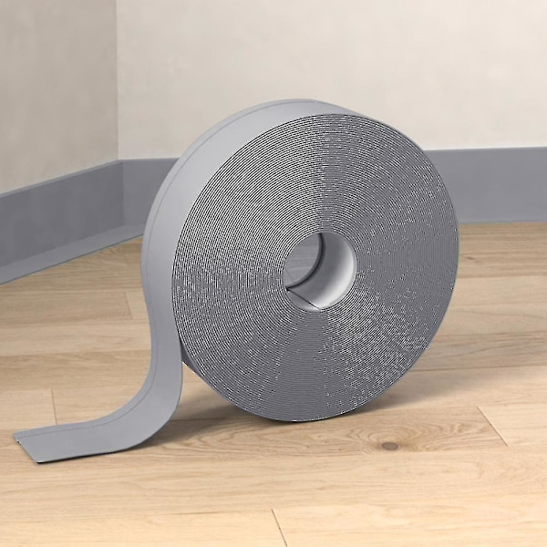 5m Itseliimautuva Sokelikoristeen Seinärajatarra (FMY) Light Grey 100 x 25 x 1.5 mm