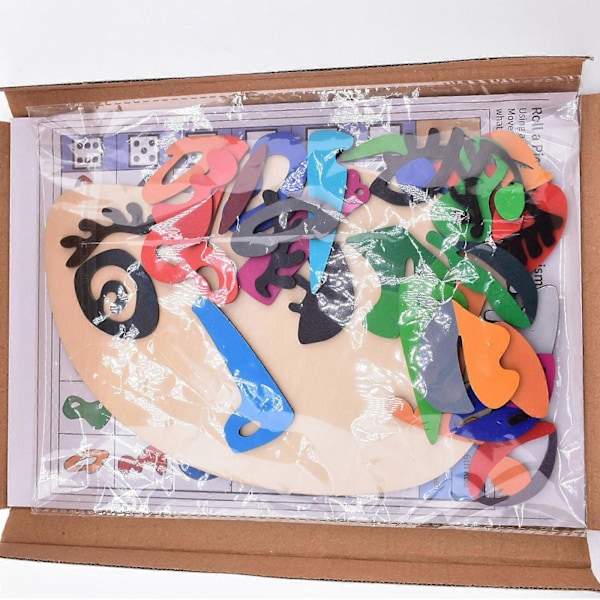 Nyhed Træ Pablo Picasso Puslespil Legetøj 3D Board Tangram Kunst Farve Legetøj (FMY)