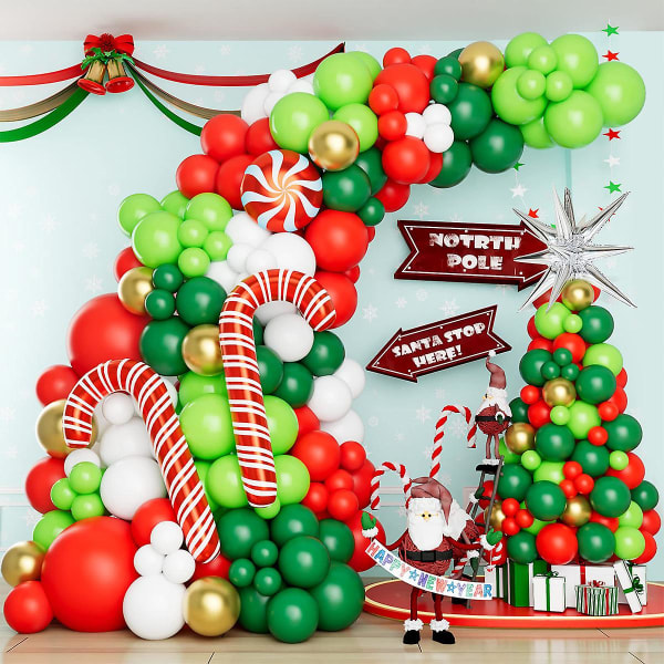 Juleballonbuesæt Glædelig julepynt til hjemmet 2023 Navidad Xmas Tree Decor Natal Noel Kerst Nytårsgaver 2024 (FMY) balloon style 1