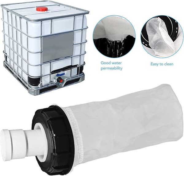 2 st Ibc Nylonlock Filter, Ibc Filter, Ibc Regnvattentanklock, Tunnfilter (25cm)