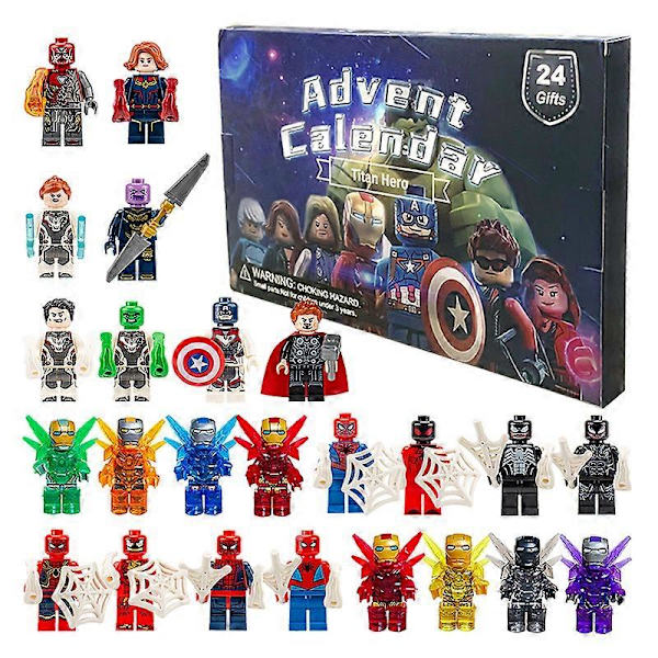 Anime Julekalender 24 stk./sæt Actionfigurer PVC Model Julekalender Nedtælling Legetøjsgave (FMY) 2