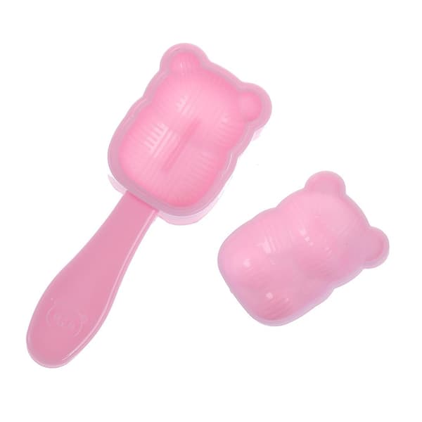 Panda Formet Risboldform Onigiri Form med Stans (FMY) white pink red