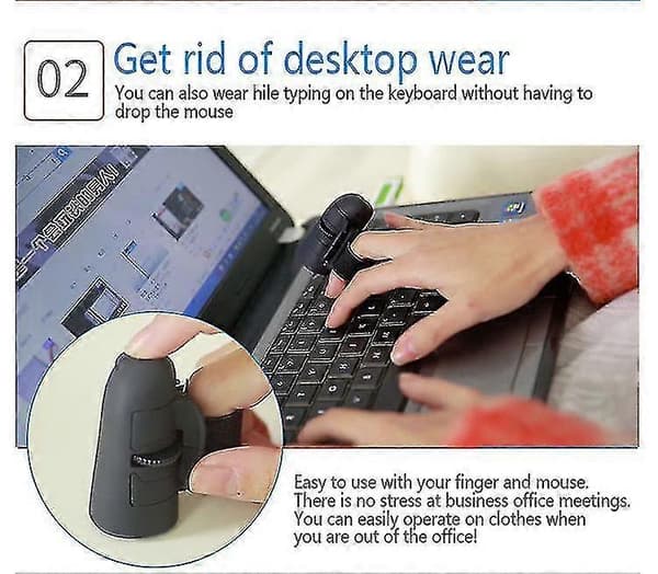 Langaton Hiiri Creative Finger Lazy Mouseblack  (FMY)