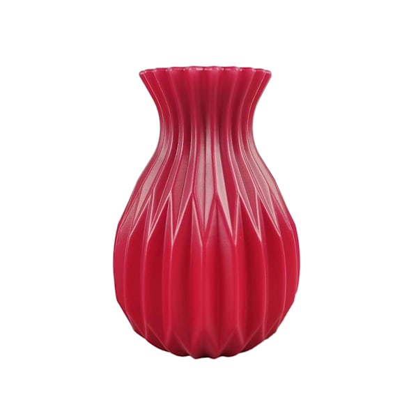 Blomstervase Elegant Blomsteroppsatser Vase Fint Håndverk Kreativ Blomsterpotte for Hjemmedekorasjon (FMY) Red
