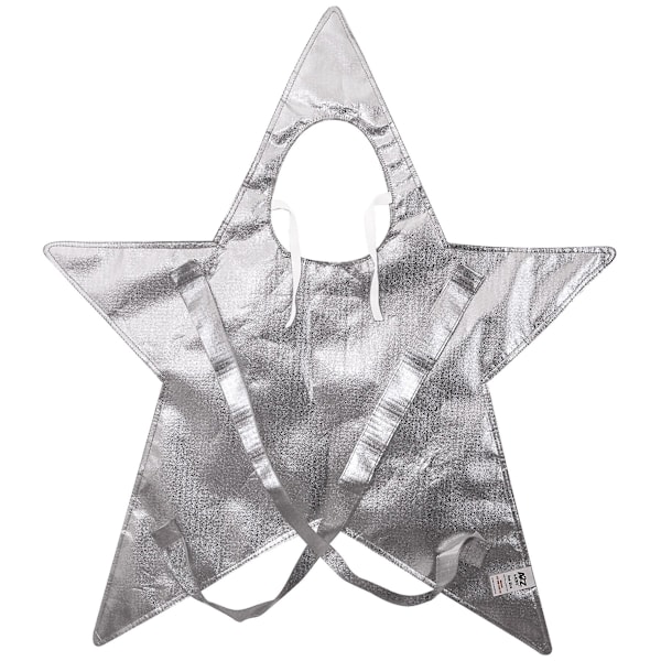 Julekrybbe-stjerne-kostyme for barn, skoleforestilling, finklær, 3-8 år (FMY) Silver One Size