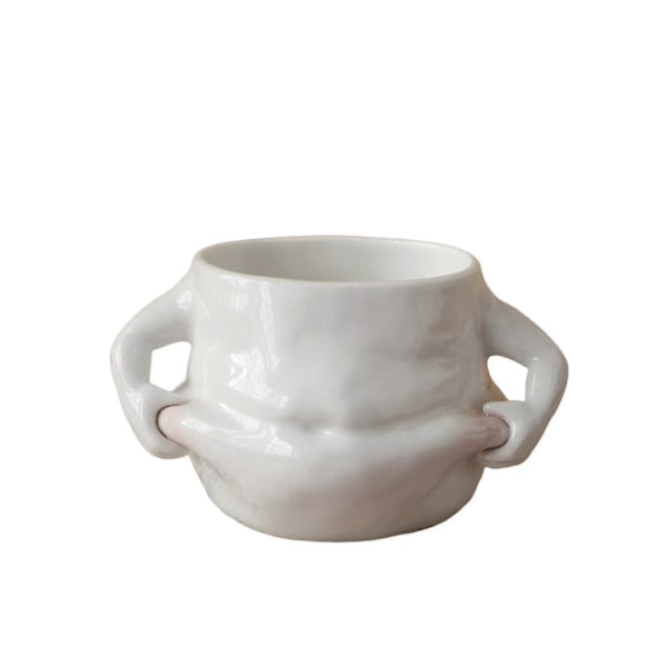 Keramisk Kaffe Kops Muskel Bryst Muskel Bryst Til Fars Dag Køkken (FMY) White 13 x 19 x 13cm