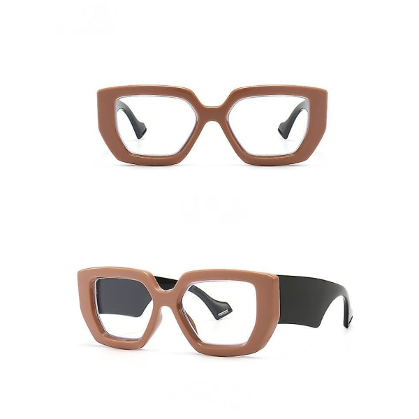 Bifokale lesebriller med linser, blå lysblokkerende briller for kvinner, menn, antirefleks, reduser belastning på øynene (pp6604) (FMY)
