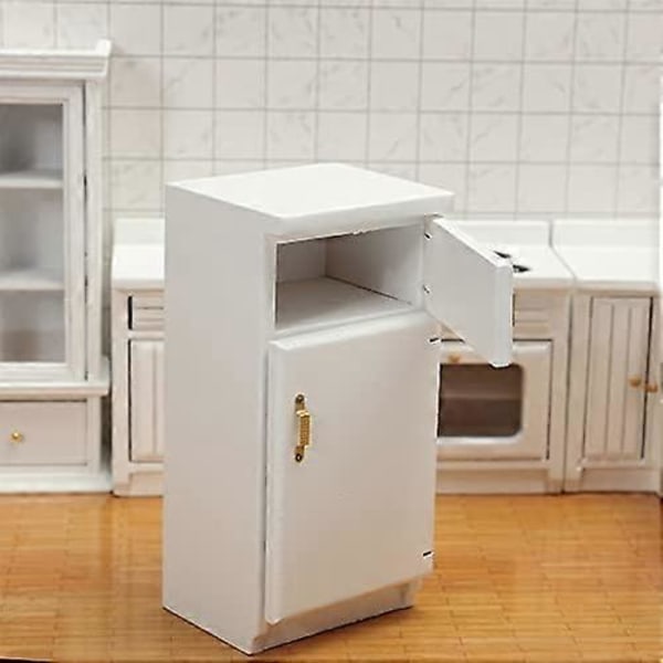 1:12 Skala Miniatyr Dockhus Kylskåp Modell Leksak Kyl Frys (FMY)